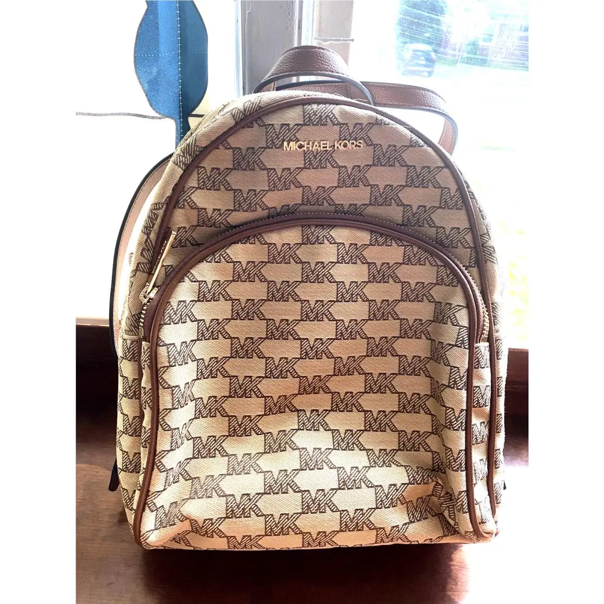 Michael Kors Abbey Backpack Vanilla Brown