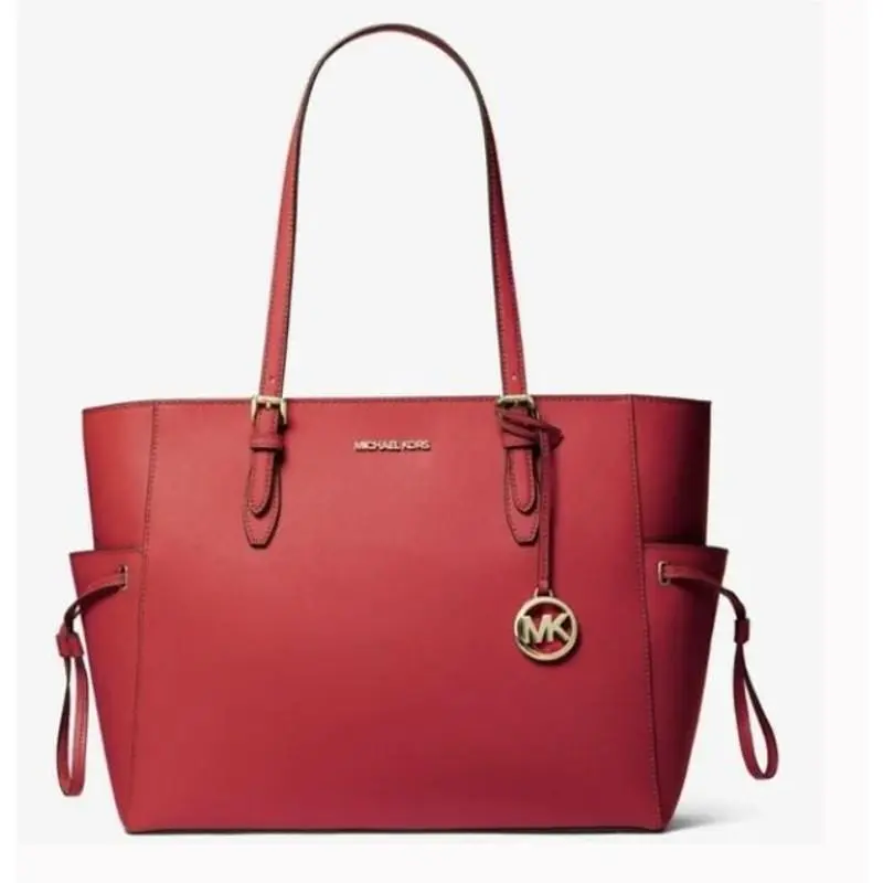 Michael Kors Gilly Large Red Leather Travel Tote