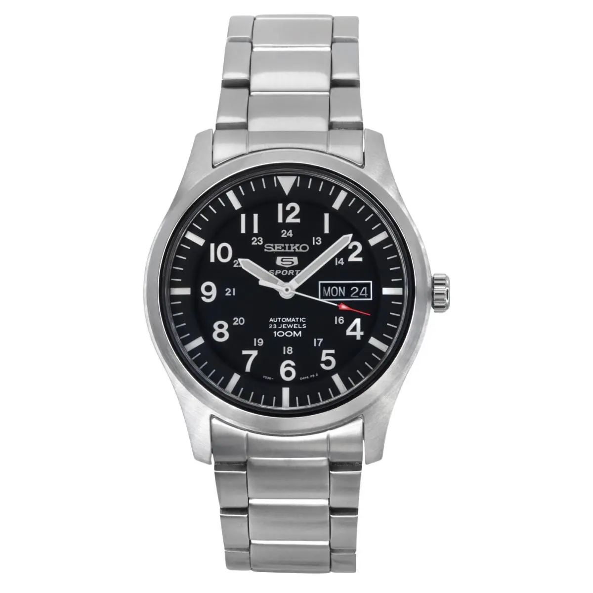 Seiko 5 Sports Automatic SNZG13K1 Stainless Steel Day/date 100M Mens Watch