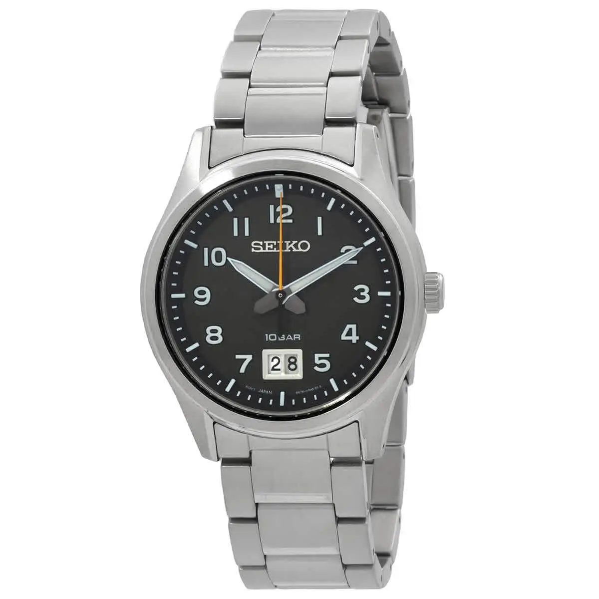 Classic Quartz Black Dial Men`s Watch SUR569P1 by Seiko