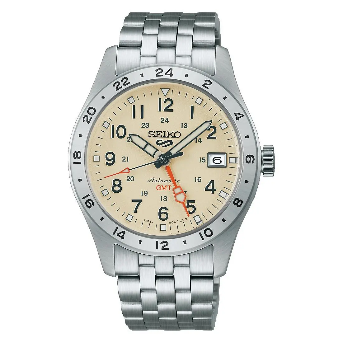 Seiko 5 Sports Field 39.4mm Yellow Dial Stainless Steel Band Watch HDB002