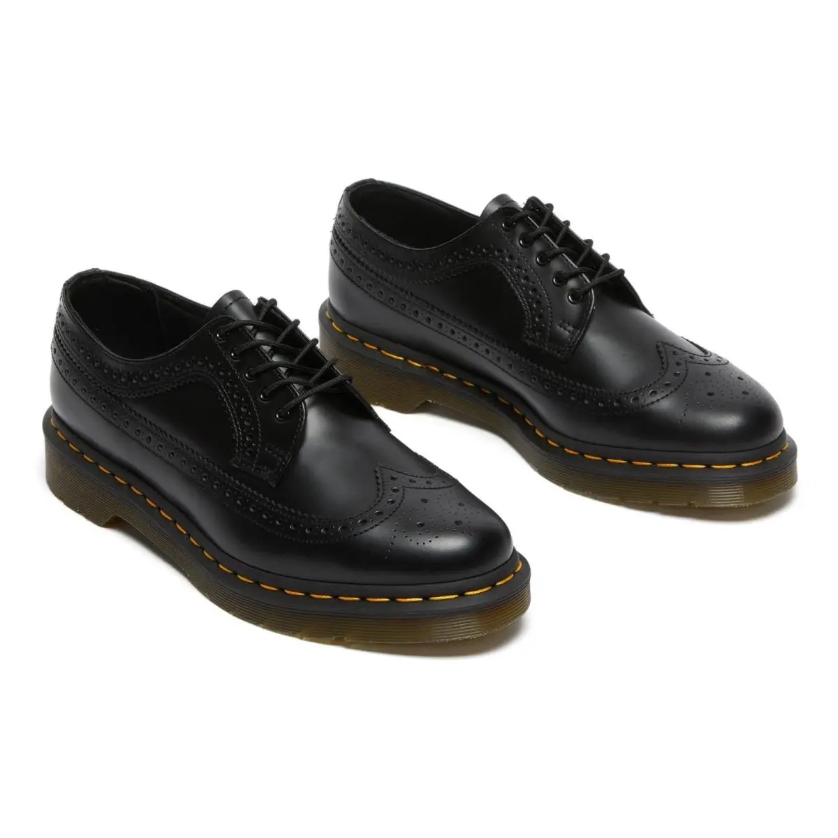 Dr. Martens 3989 YS Black Smooth Leather Brogue Oxford Shoes M9 W10