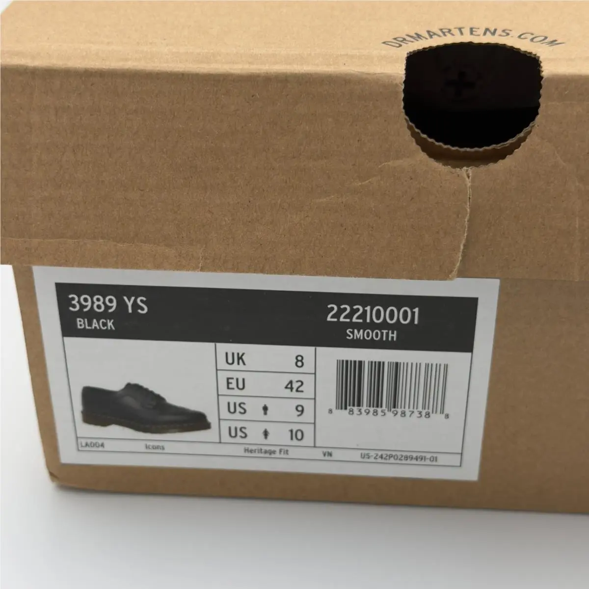 Dr. Martens shoes - 3989 YS - Black (UPC: 883985987388) 4