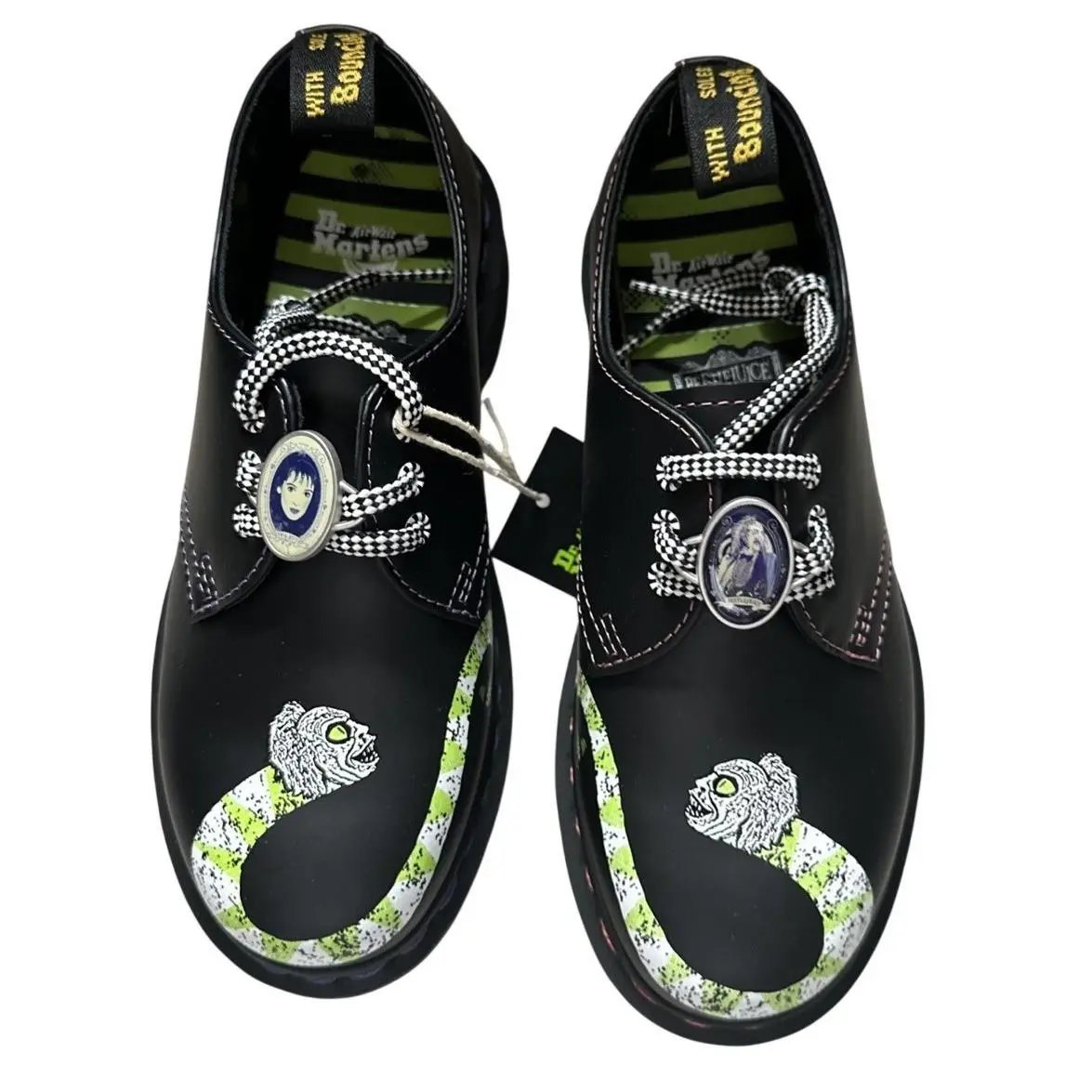 Dr. Martens 1461 Beetlejuice Sandworm Leather Shoes - Men`s 4 / Women`s 5