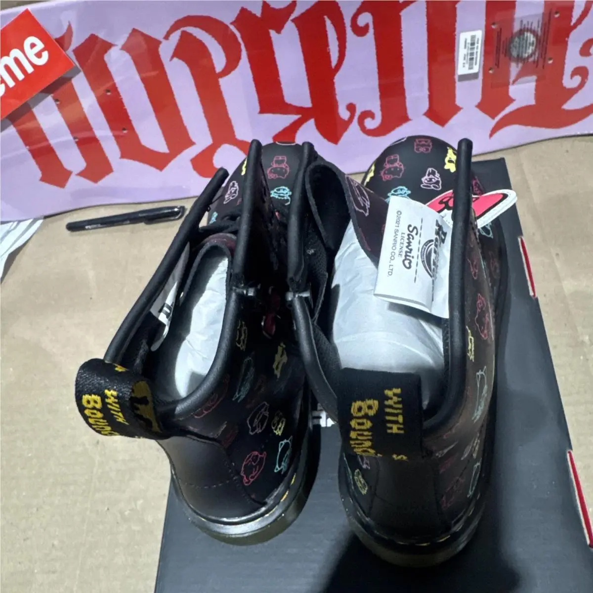 Dr. Martens shoes - 1461 QUAD HELLO KITTY - QUAD HELLO KITTY - Black 4