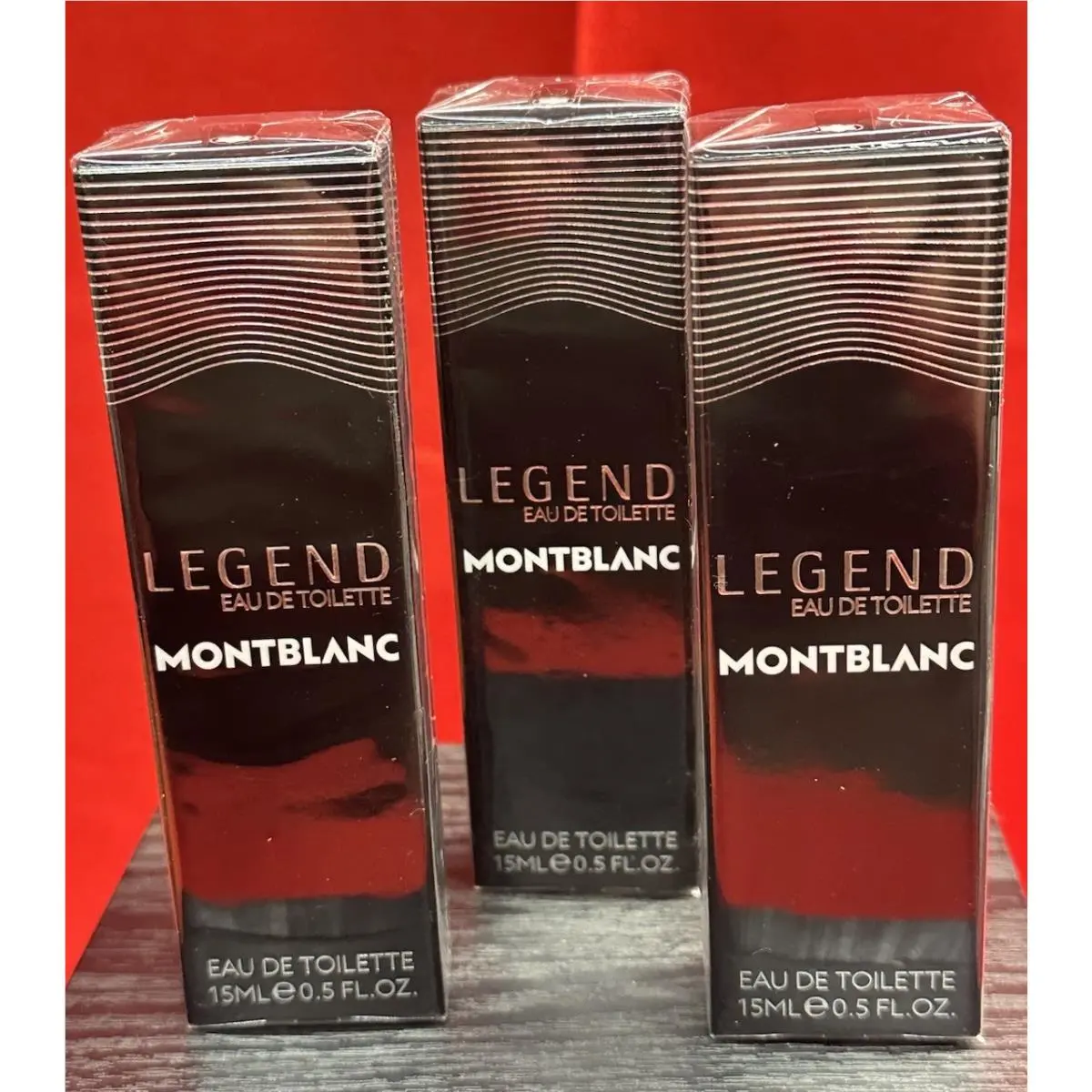 Montblanc Legend Eau de Toilette 0.5 fl oz Ea Travel Spray Lot Of 3 Pcs