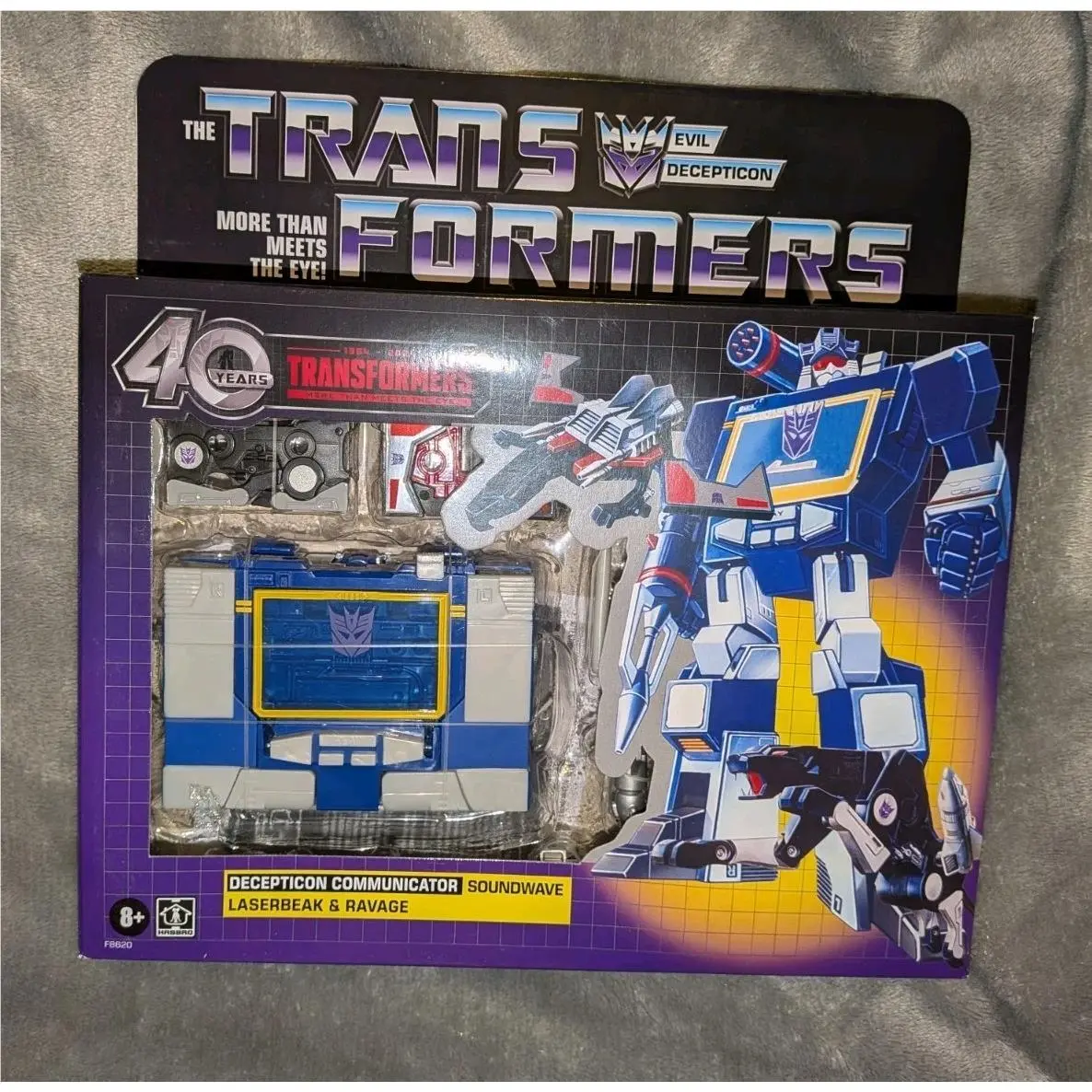 Real Hasbro Transformers Retro 40th Anniversary Soundwave Laserbeak Ravage