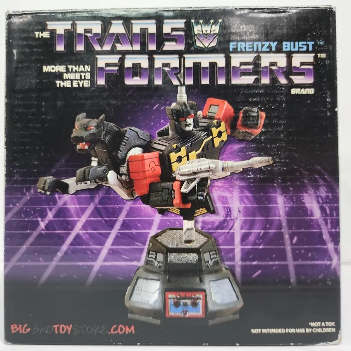 2008 Transformers Mib Frenzy and Ravage Mini Display Bust Diamond Select Toys