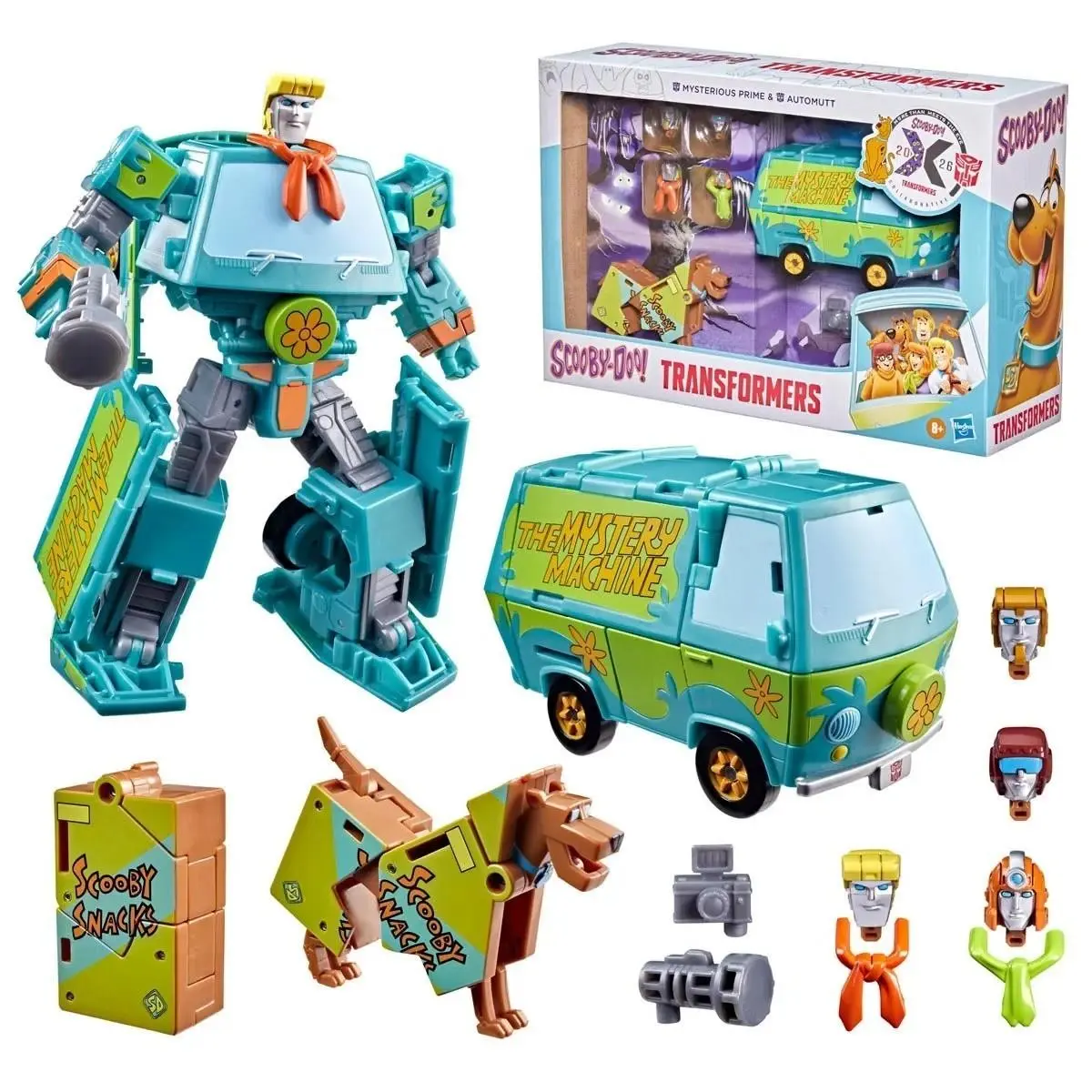 Transformers Scooby Doo Mysterious Prime Automutt Converting Action Figure Set