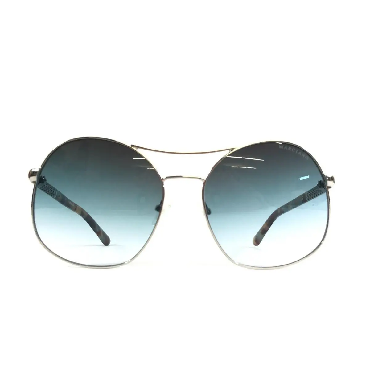 Guess by Marciano Sunglasses GM0807 10W Silver Frames with Blue Gradient Lenses