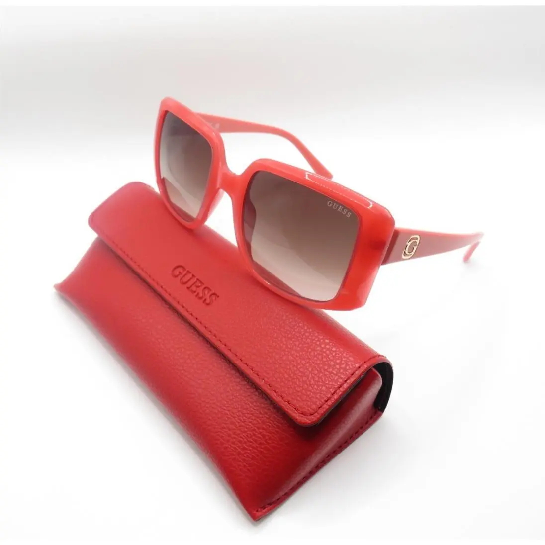 GU00097/S 72F Shiny Pink/brown Gradient Oversized Sunglasses by Guess
