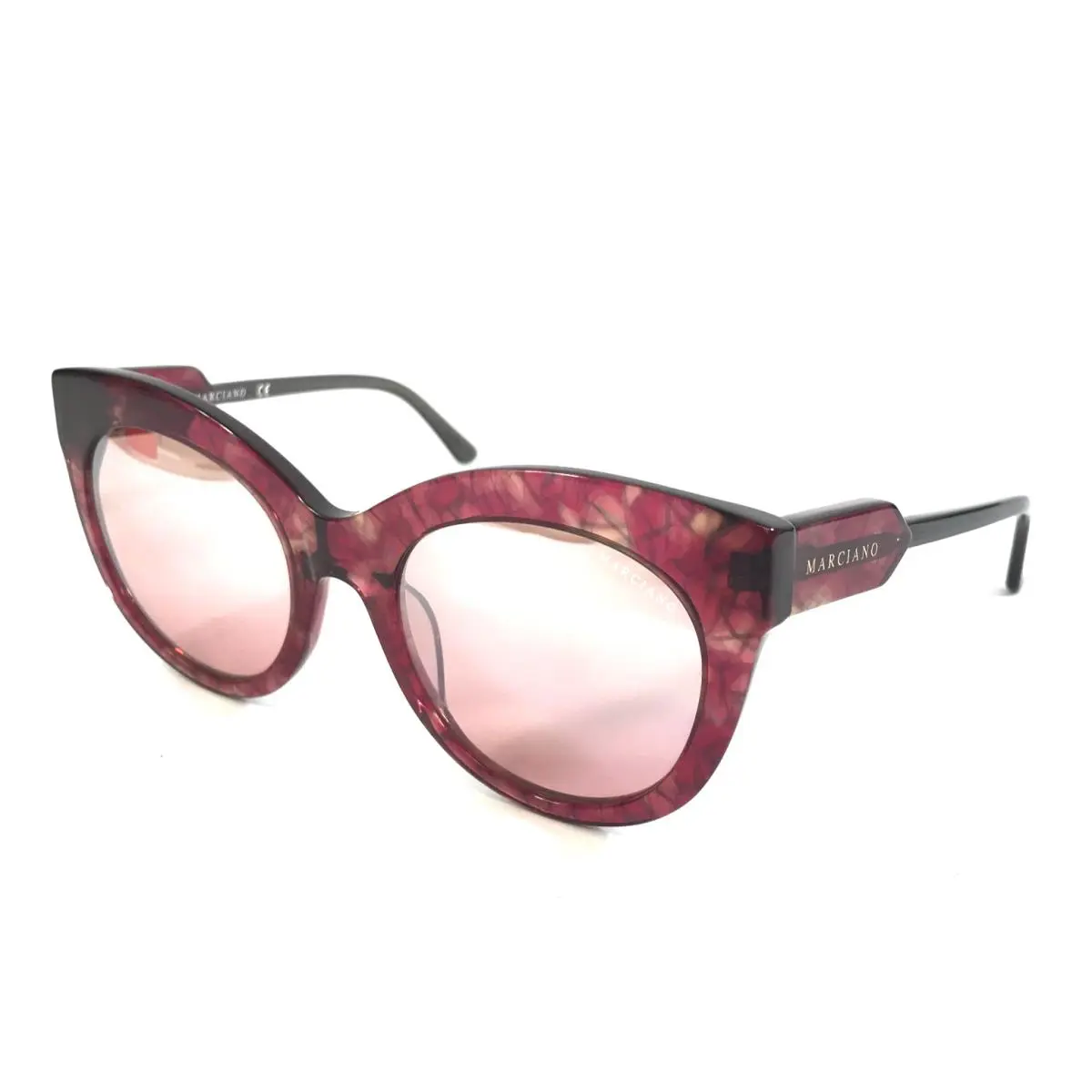 Guess by Marciano Sunglasses GM0787 54Z Red Havana Frame w/ Red Mirror Lenses