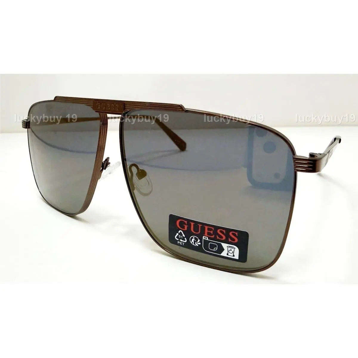 Guess GO 00052 Brown Mirrored Men`s Sunglasses Gift Idea /625/New