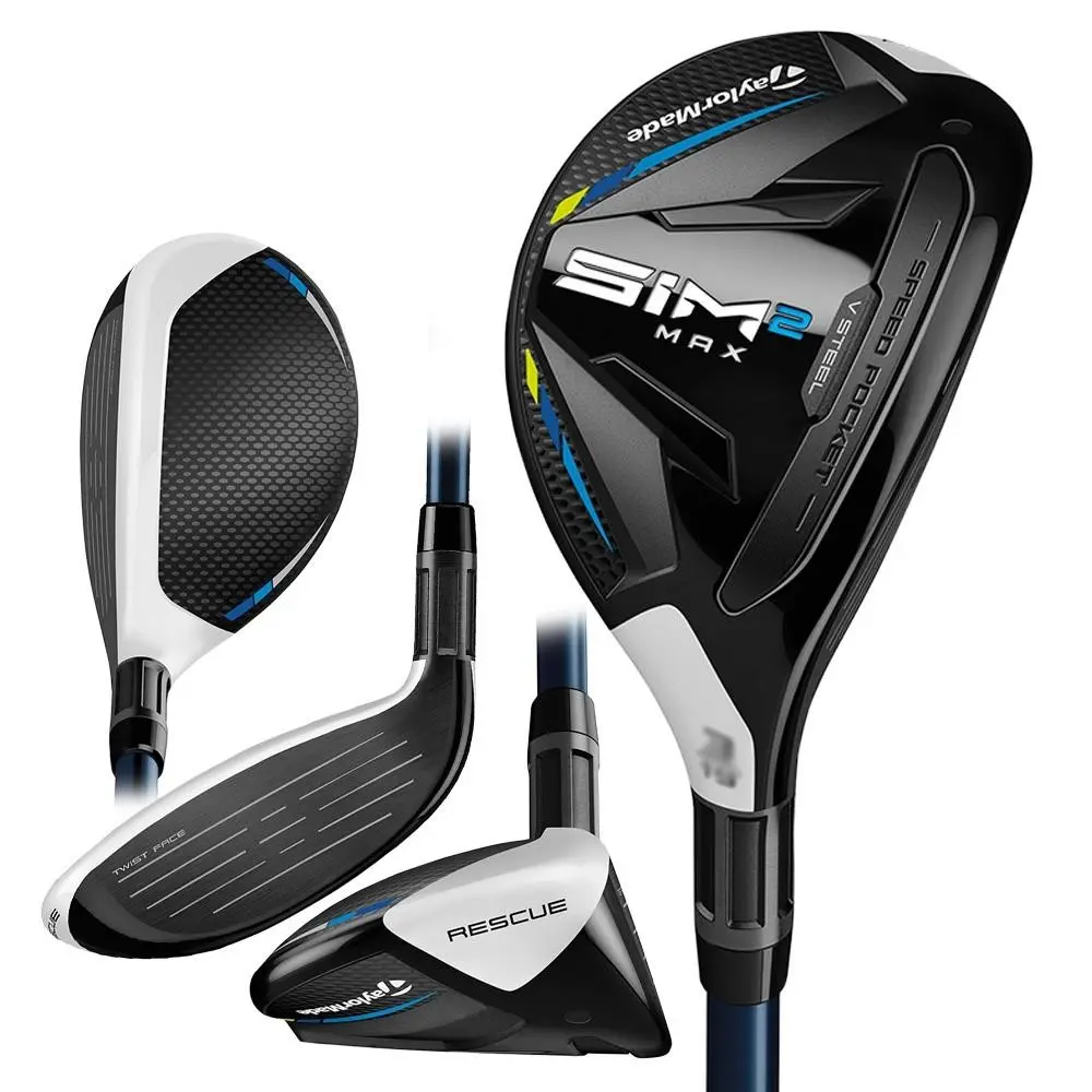 Taylormade Men SIM2 Max Rescue Hybrid - 21 - Chrome