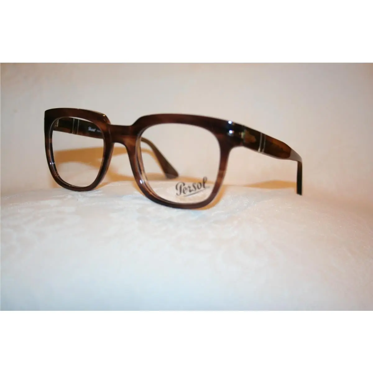 Eyeglasses PO3325V Striped Brown 1208 52/21/145 by Persol