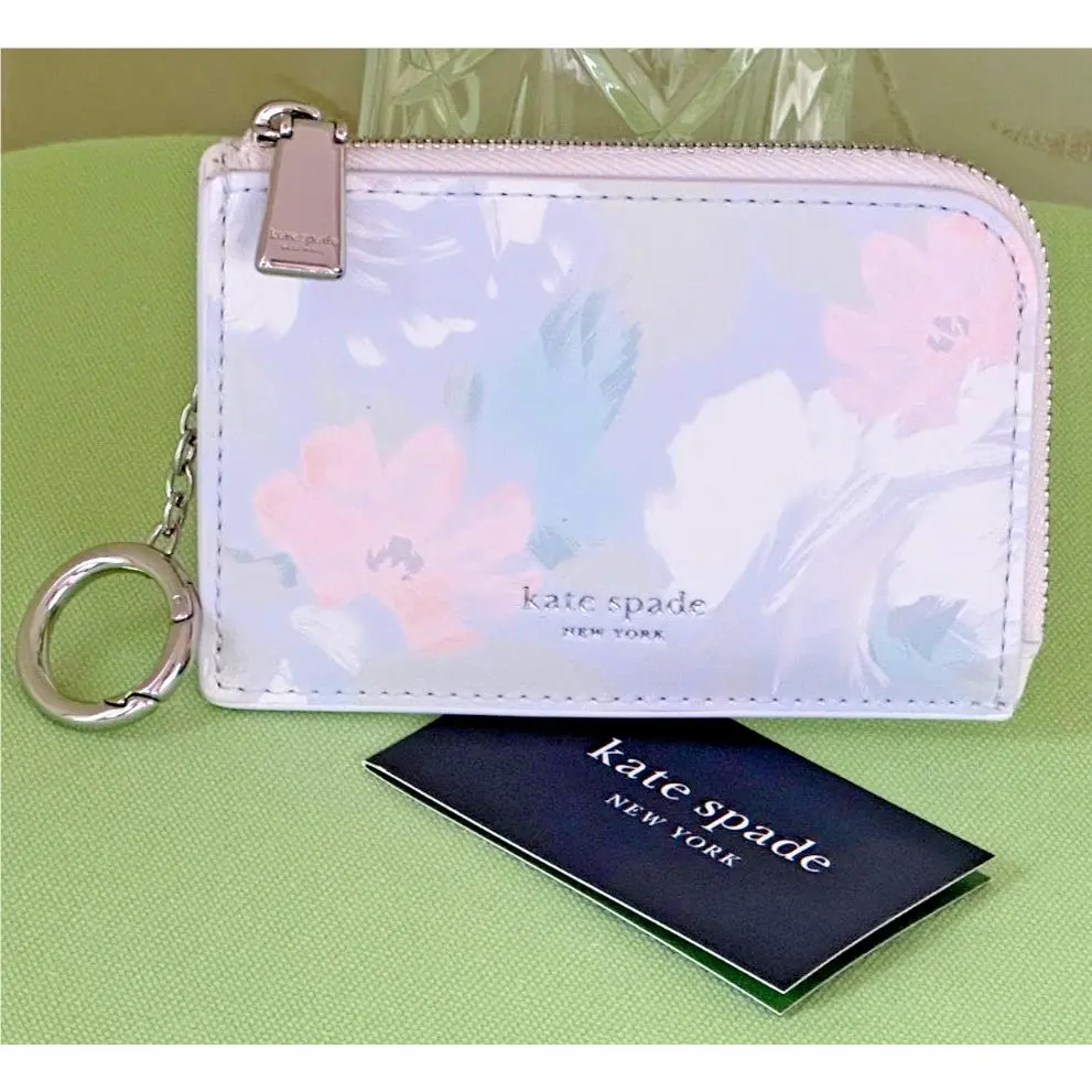 Hidden Garden Mini Zip Card Case:nwt by Kate Spade