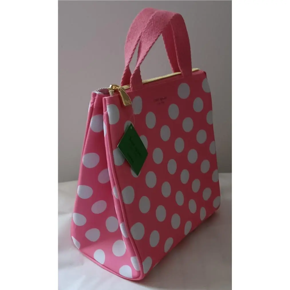 Lightweight Polkadot Lunch Bag Purse_pink by Kate Spade