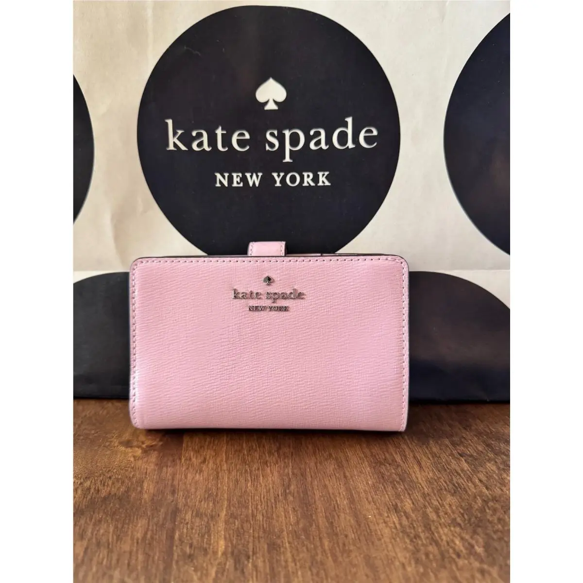 Kate Spade New York Madison Medium Bifold Wallet - Patent Leather Tutu Pink