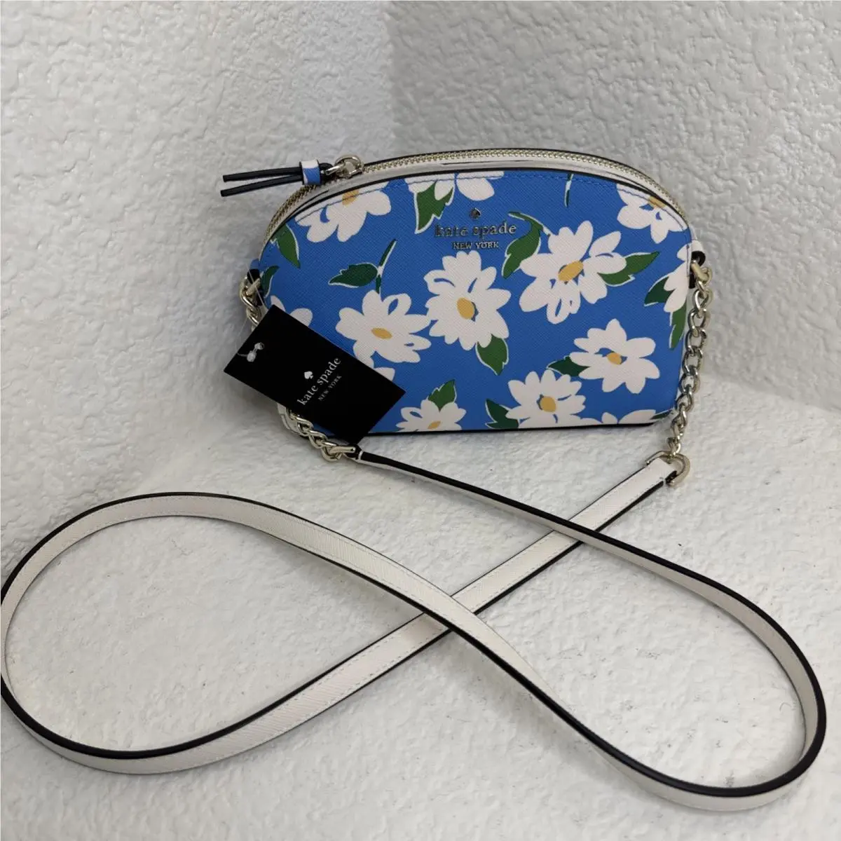 New York Cameron Floral Crossbody Bag Charming Daisy Blue by Kate Spade