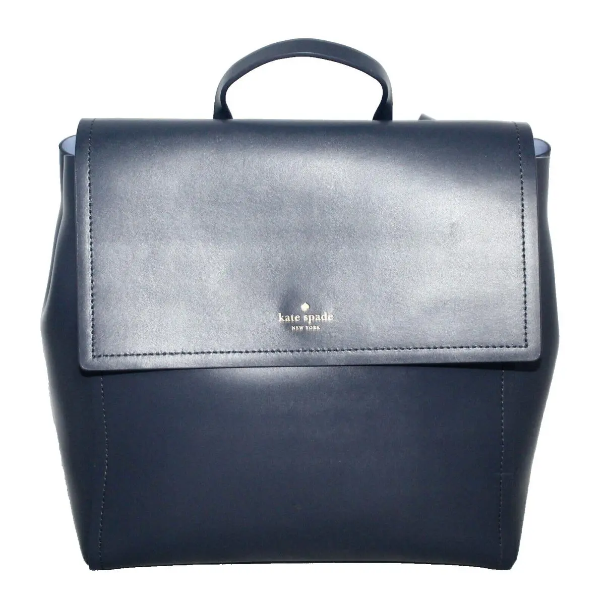 Somerville Road Megyn Backpack Navy Blue Smooth Leather New Tags by Kate Spade