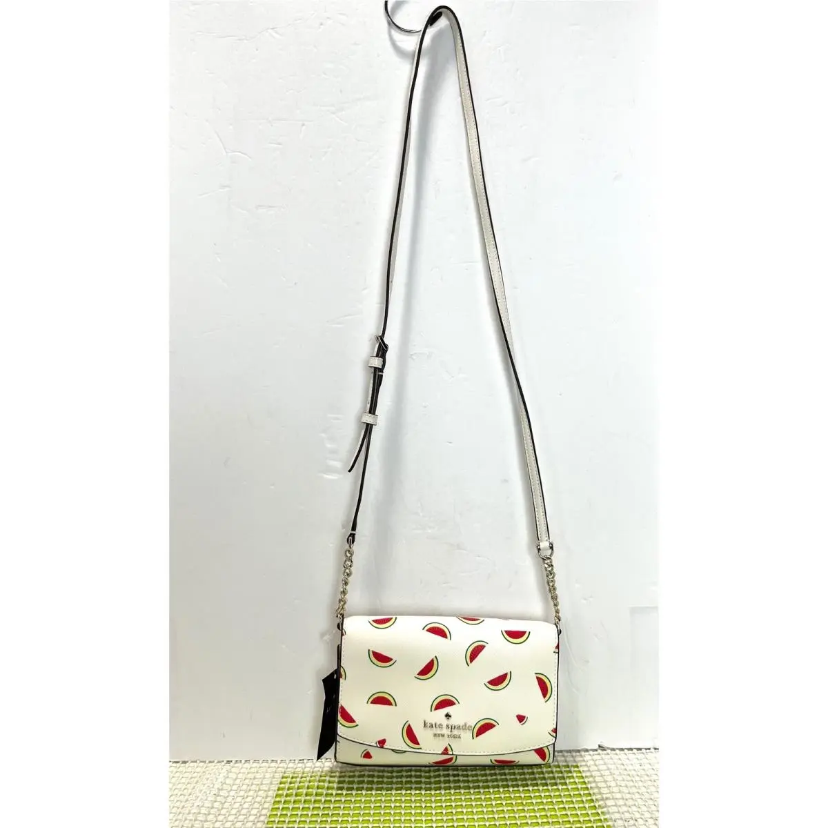 Staci Small Flap Crossbody Watermelon Cream Multi KB557 New by Kate Spade