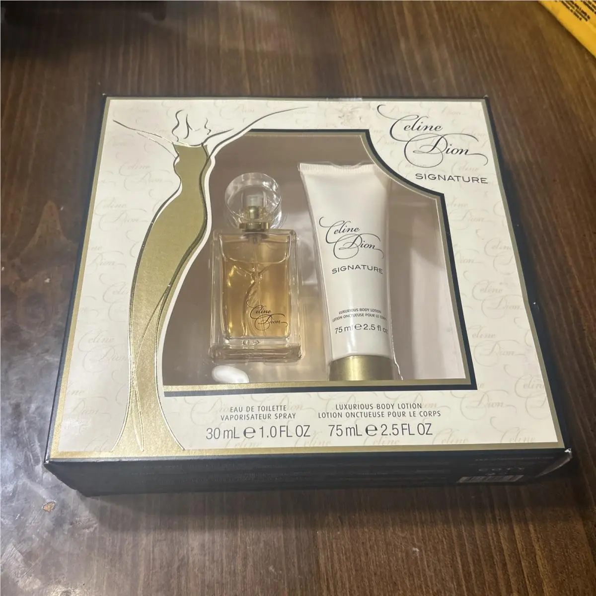 Dion Set Signature Edt 30ml + 75ml Body Lotion Rare Orginal by Celine
