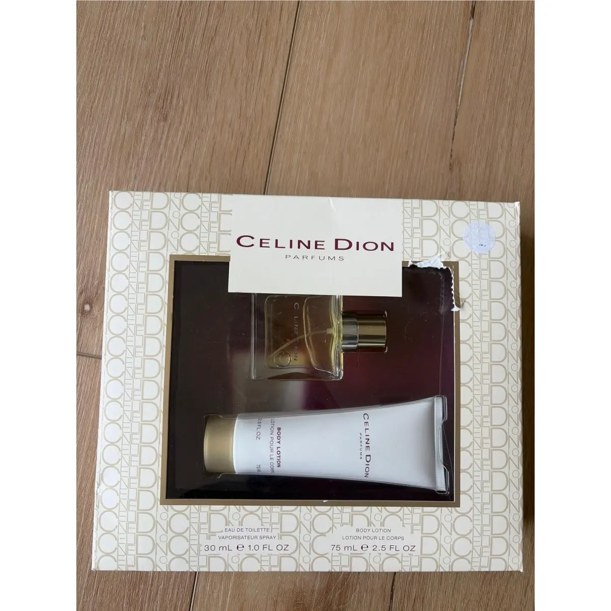 Celine Dion Parfums 2 Piece Gift Set Eau de Toilette 1oz Body Lotion 2.5oz
