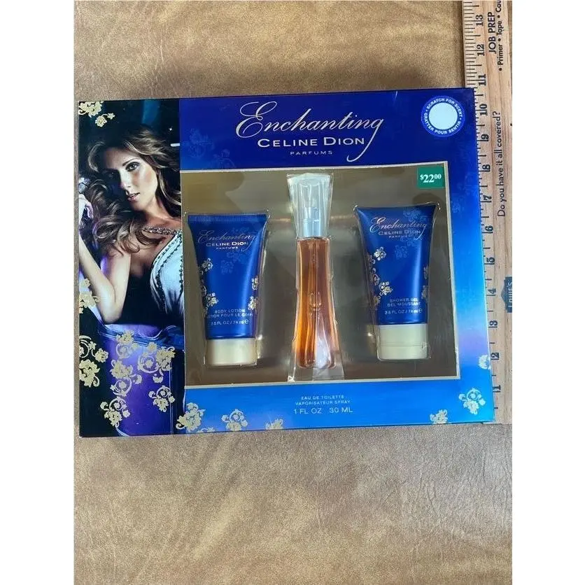 Dion Enchanting Gift Set 30ML Perfume 74ML Lotion 74ML Shower Gel by Celine