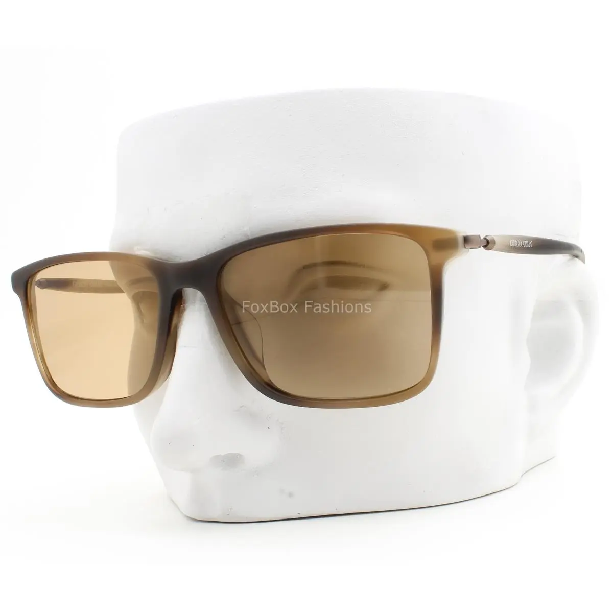Giorgio Armani AR8218F Photochromic Sunglasses Matte Brown Wcase Alternative Fit