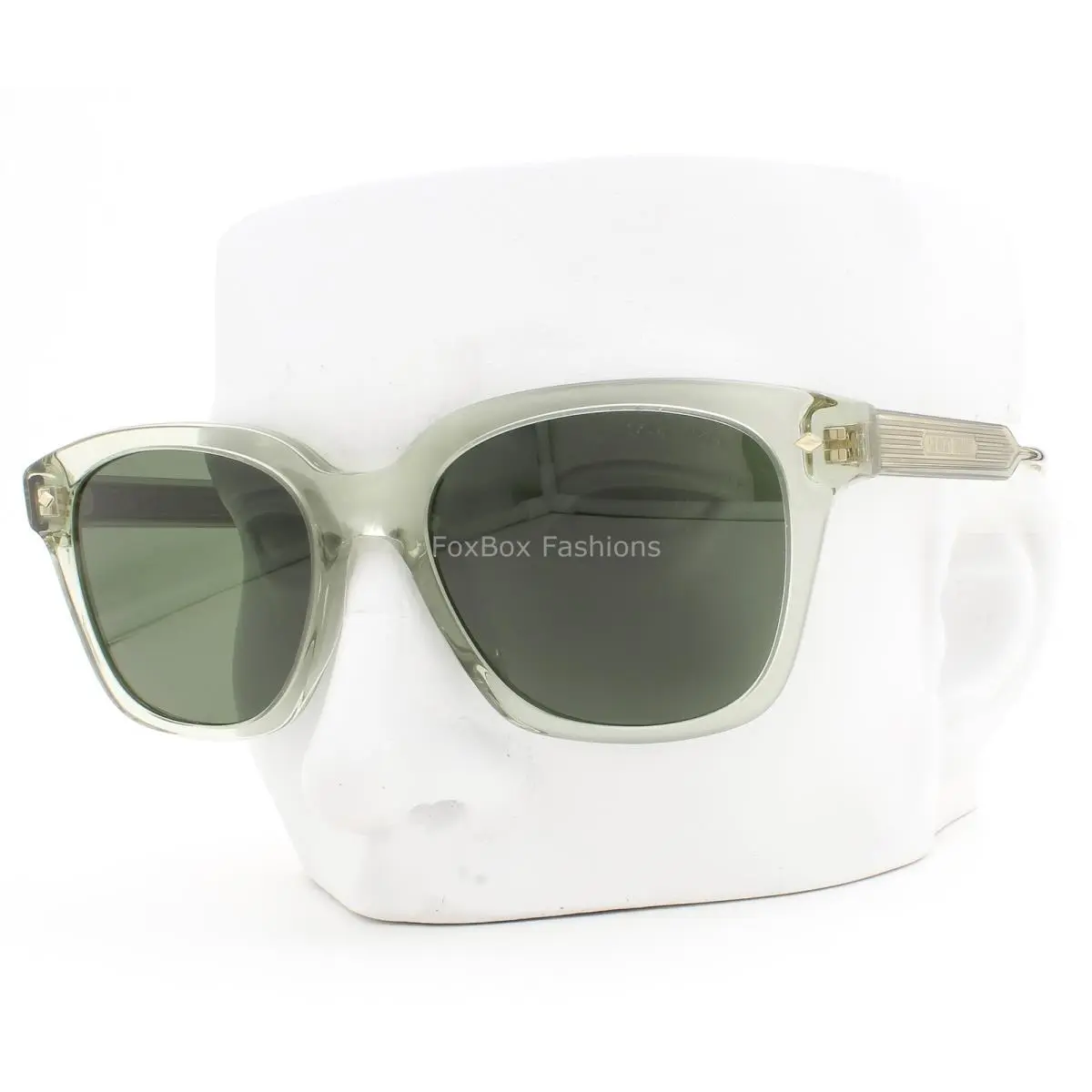 Giorgio Armani Sunglasses Crystal Light Green Glass AR 8210-U 6083/31 with Case