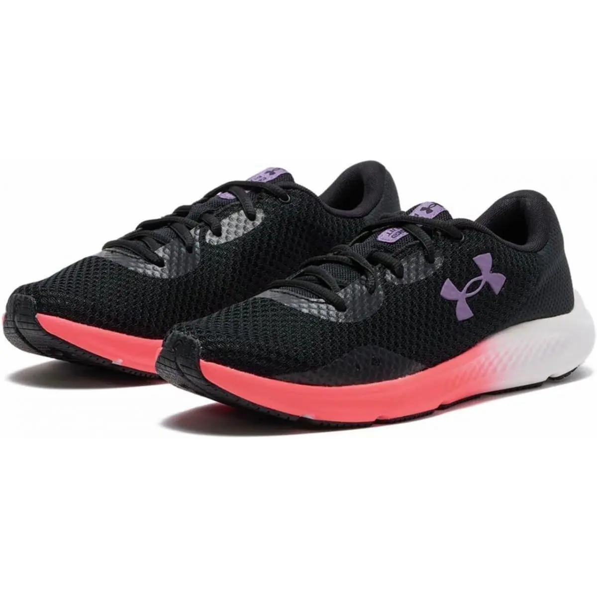 Under Armour shoes - BLACK-PINK SHOCK-RETRO PURPLE 2