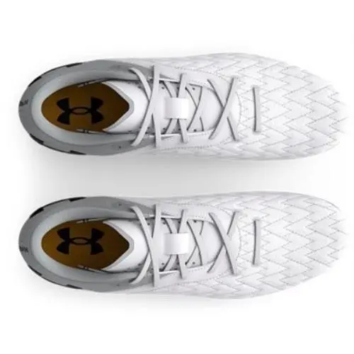 Under Armour shoes - White-Metallic Silver-Black 6