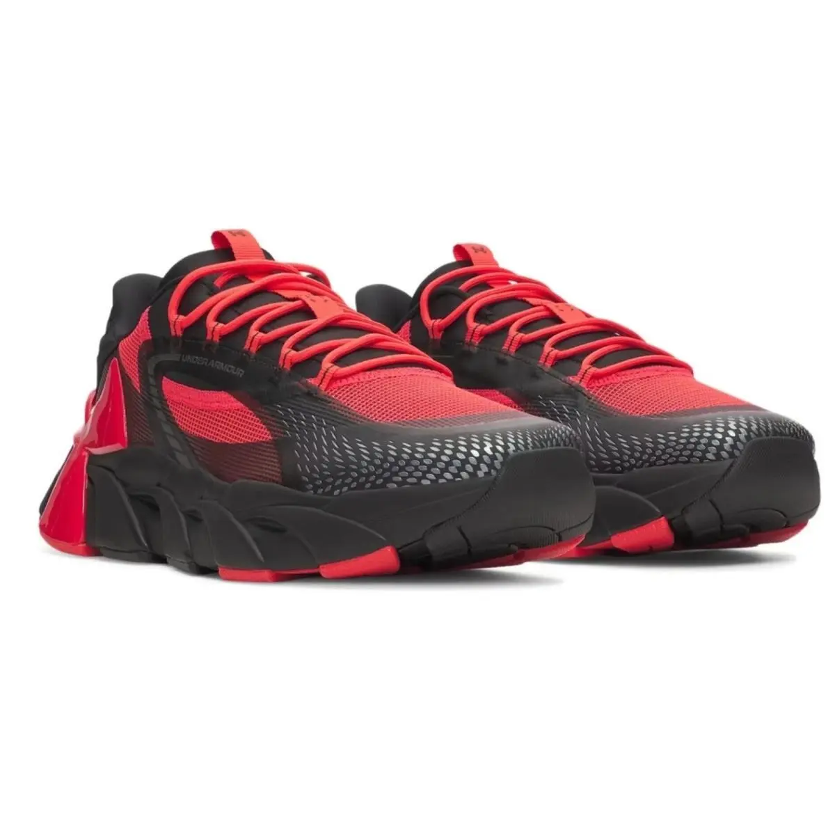 Under Armour shoes - Under Armour HB - Red, Manufacturer: Black / Racer Red / Metallic Gun Metal - 003 16