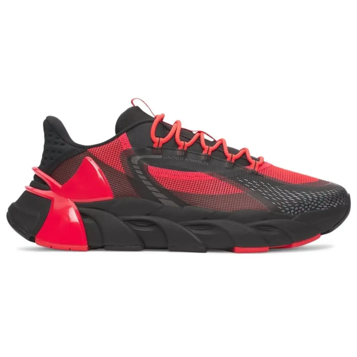 Under Armour shoes - Under Armour HB - Red, Manufacturer: Black / Racer Red / Metallic Gun Metal - 003 18