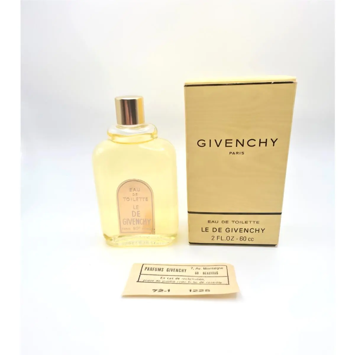 1972 Givenchy Le De Givenchy Eau de Toilette 2 oz 60ml Nos Vintage France Box