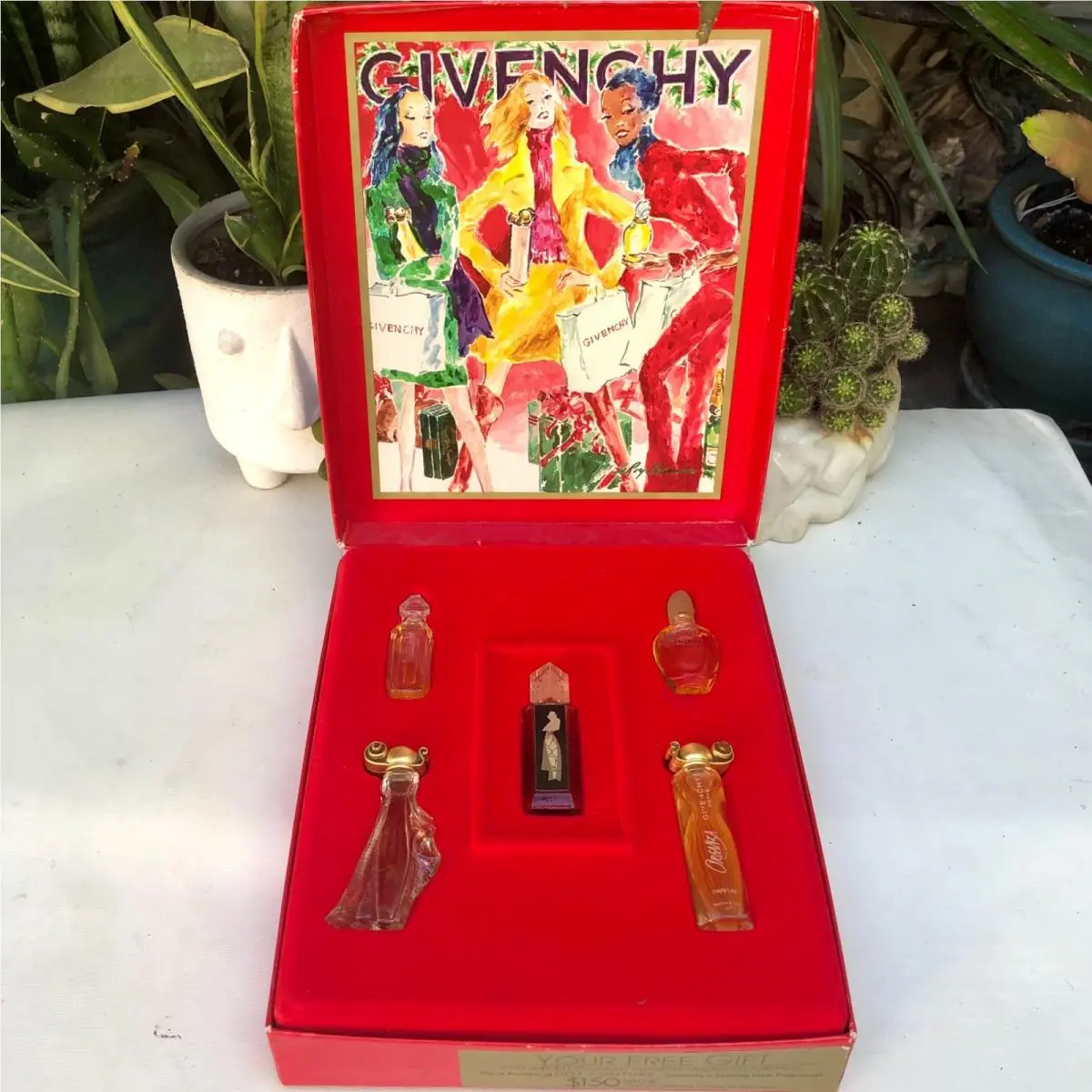 Vintage Givenchy Mini Perfume Set Ysatis Amarige Organza Indecence Hot Couture