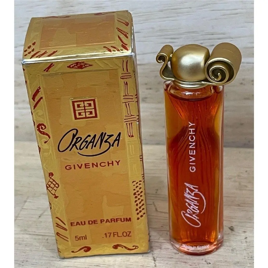 Givenchy Organza 5ml .17 fl oz Eau de Parfum Miniature Perfume w/ Box Gold Cap