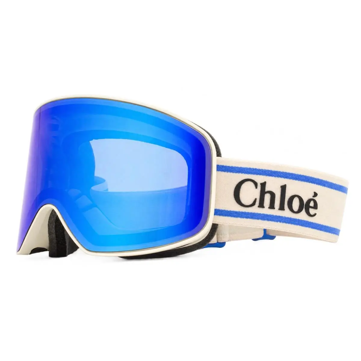 Chloe Ski Mask Ski Goggles CH0072S 005 Ivory/blue 99mm