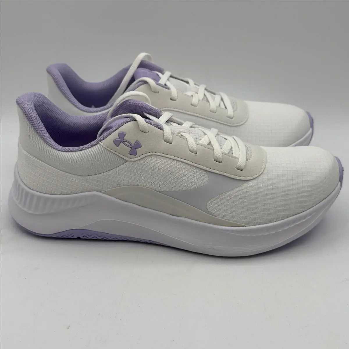 Under Armour Aurora 3 Shoes Womens Size 9.5 White Purple Training 3024018-100