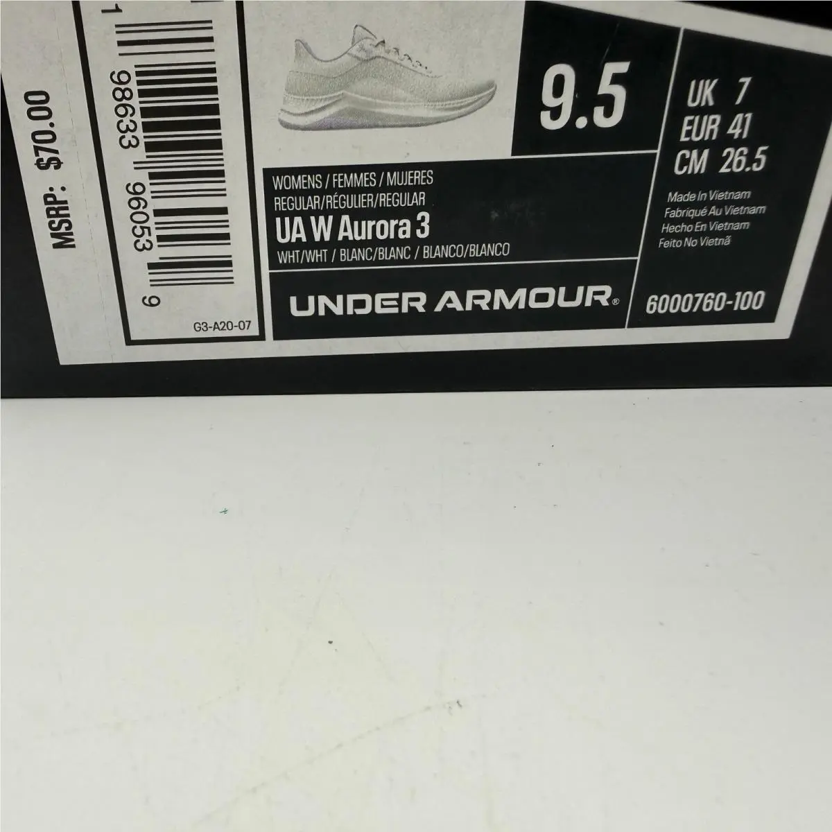 Under Armour shoes - UA W Aurora 3 - Aurora - White 0