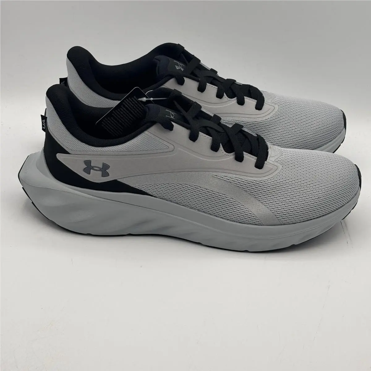 Under Armour UA Ascend Shoes Mens Size 12 Grey Black Running 3027533-001