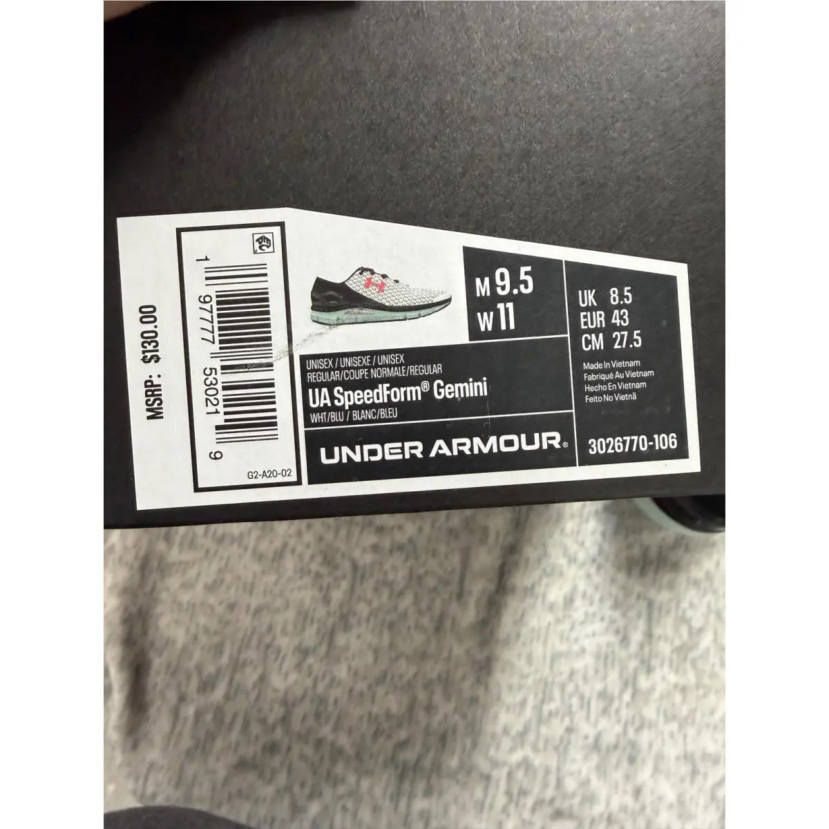 Under Armour shoes - SpeedForm Gemini - SpeedForm Gemini - White 4