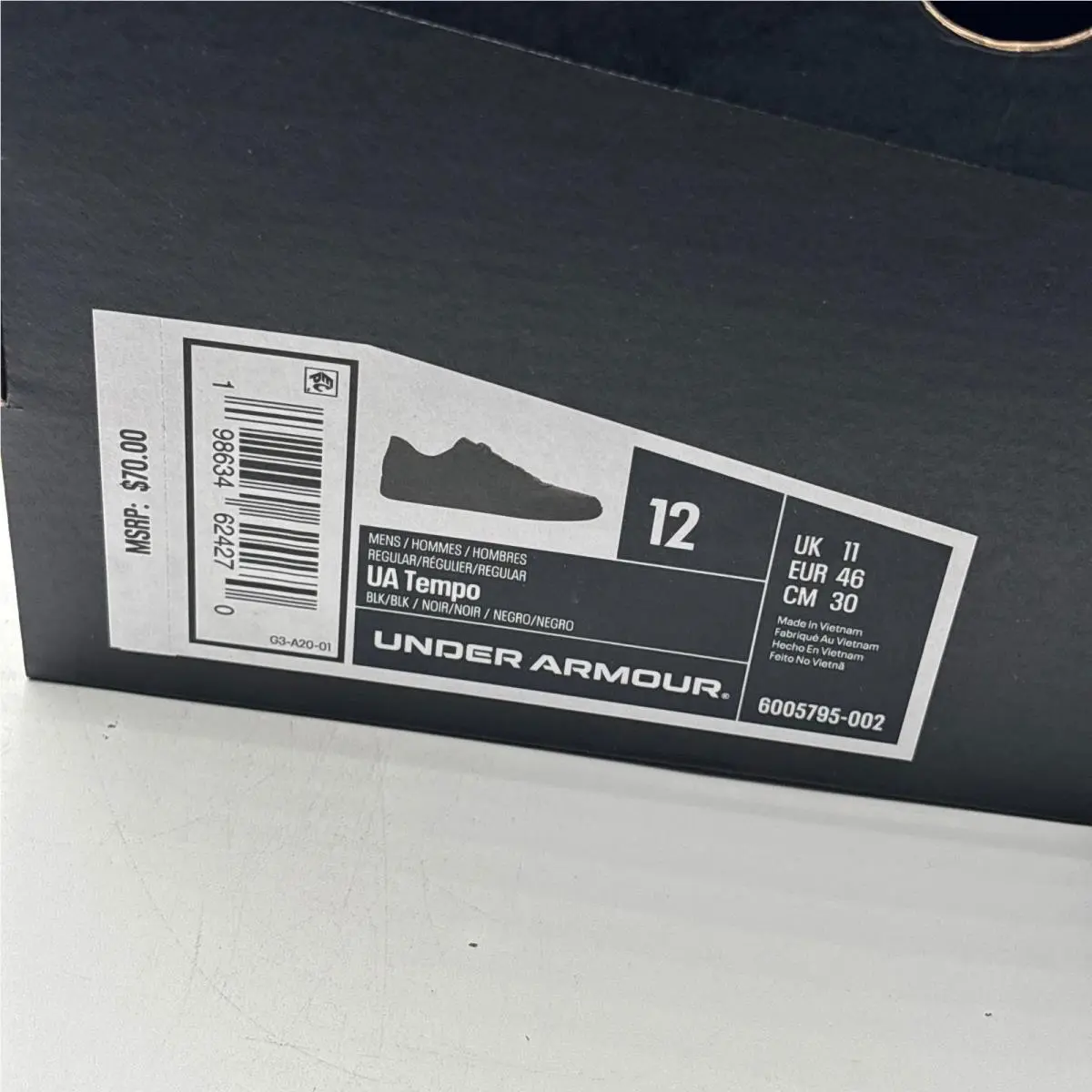 Under Armour shoes - UA Tempo - Tempo - Black 5