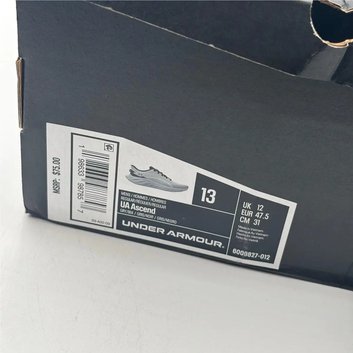 Under Armour shoes - UA Ascend - Ascend - Gray 1