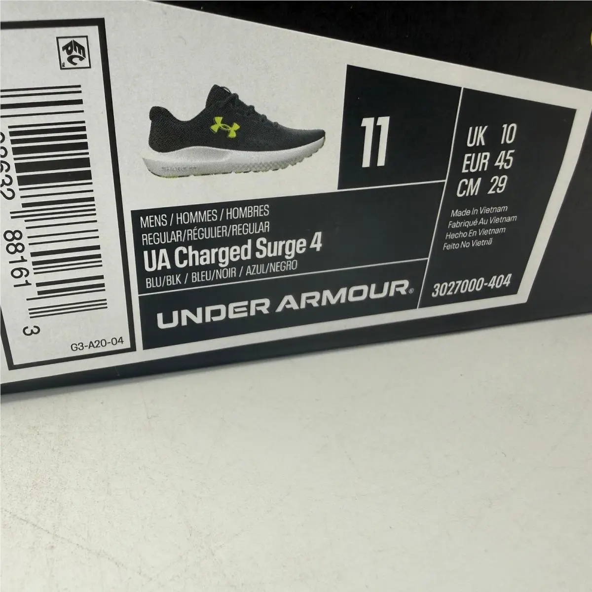 Under Armour shoes - UA Charged Surge 4 - Charged Surge - Blue 0