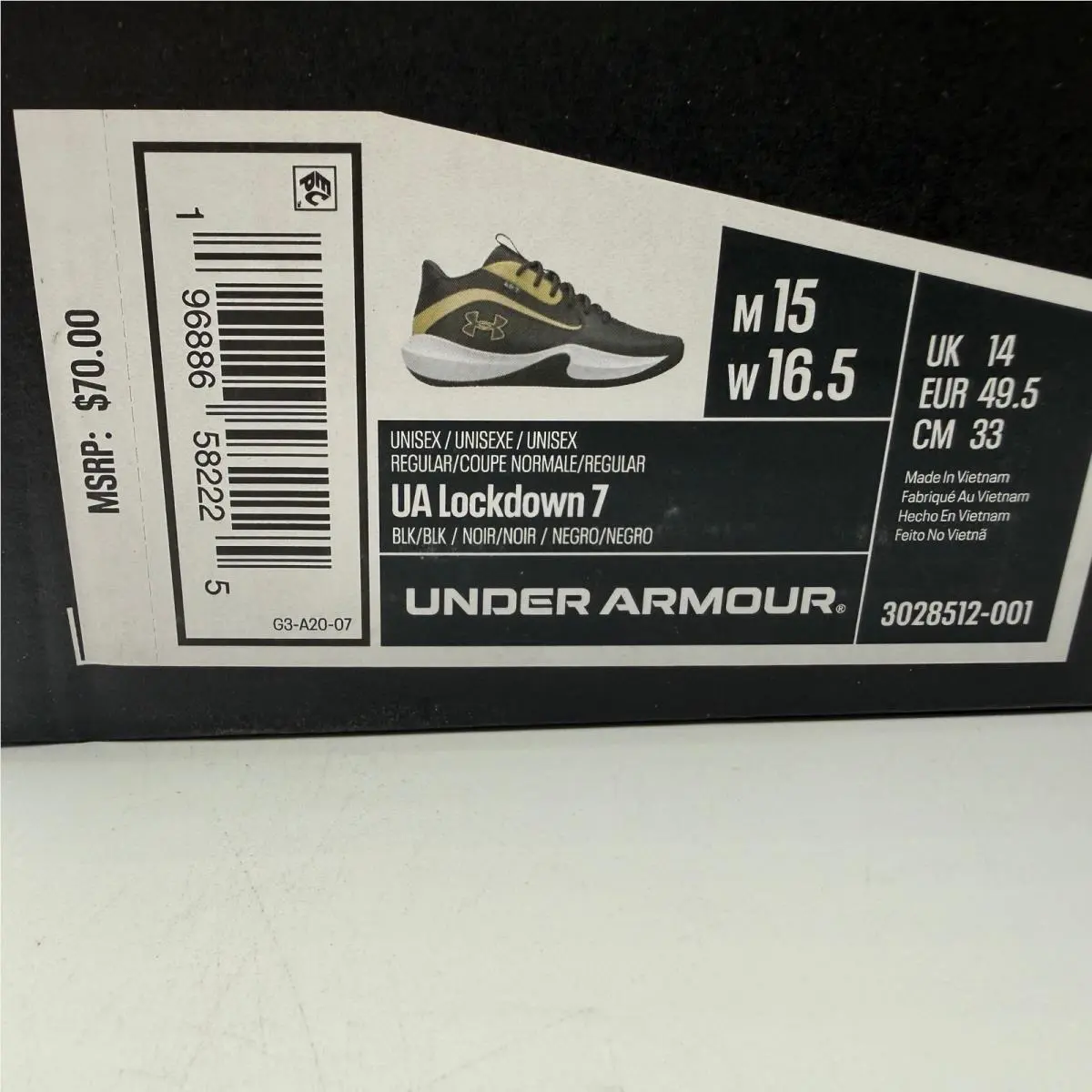 Under Armour shoes - UA Lockdown 7 - Lockdown - Black 0