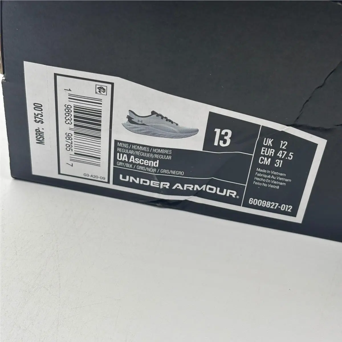 Under Armour shoes - UA Ascend - Ascend - Gray 1