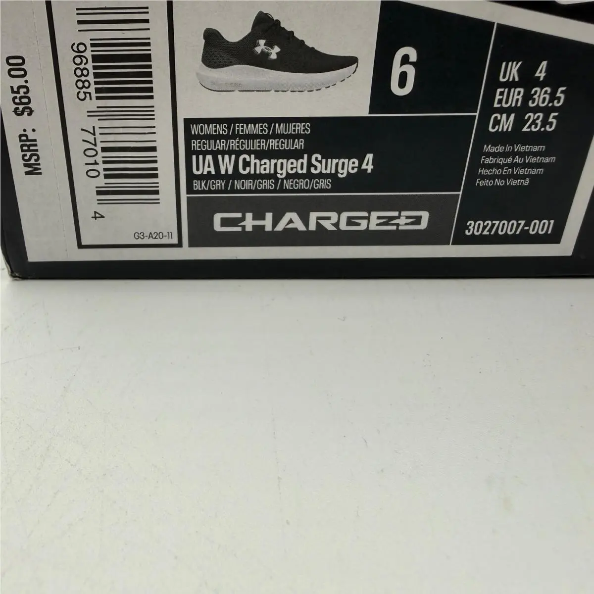 Under Armour shoes - Under Armour Charged Surge 4 - Black 0
