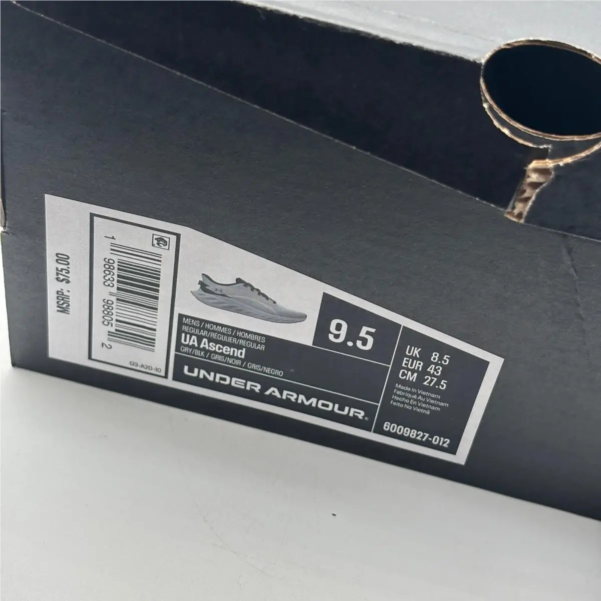 Under Armour shoes - UA Ascend - Ascend - Gray 0
