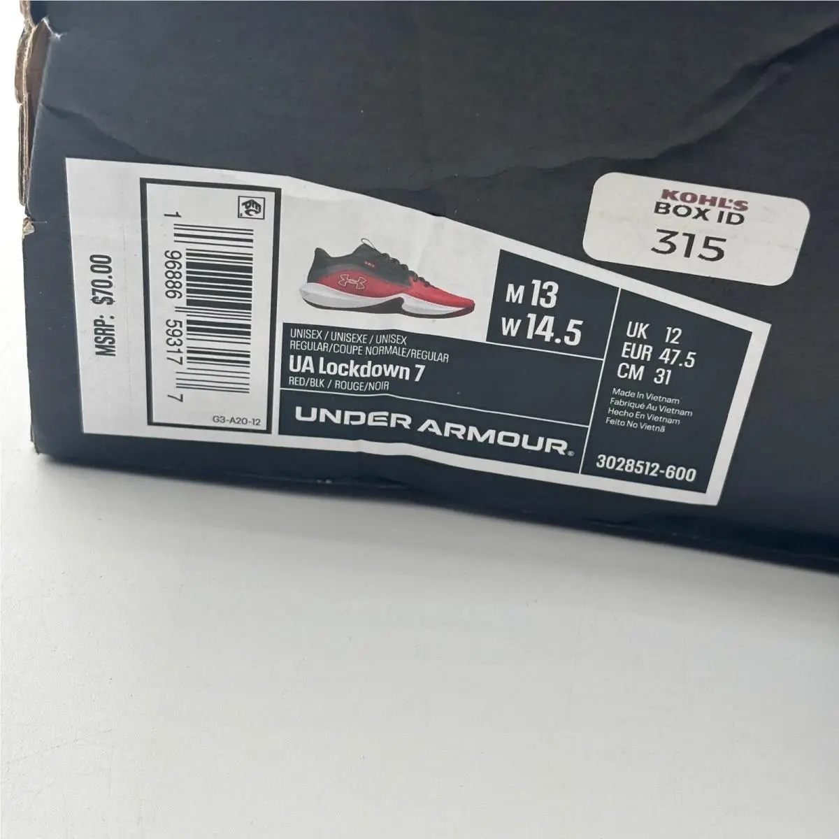 Under Armour shoes - Lockdown 7 - Lockdown - Red 0